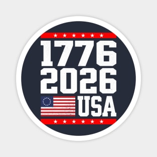 1776 2026 USA Magnet